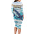 Personalized South Africa Whale Long Sleeve Bodycon Dress Hermanus Fest - Wonder Print Shop