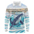 Personalized South Africa Whale Long Sleeve Polo Shirt Hermanus Fest - Wonder Print Shop
