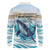 Personalized South Africa Whale Long Sleeve Polo Shirt Hermanus Fest - Wonder Print Shop