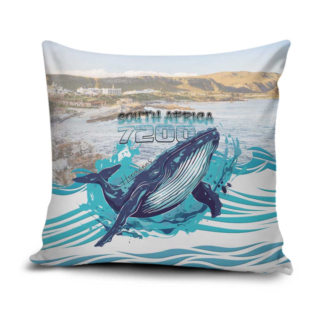 South Africa Whale Pillow Cover Hermanus Fest - Wonder Print Shop