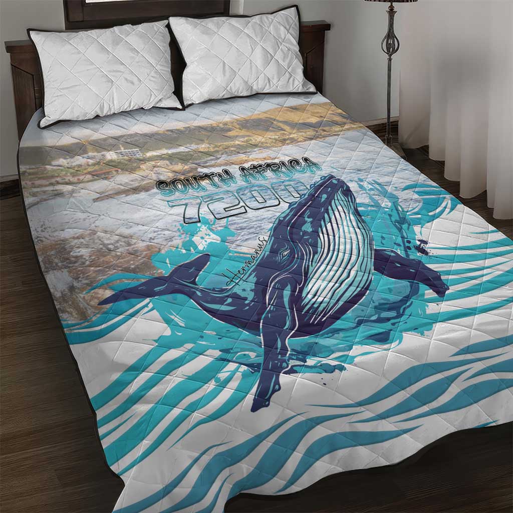 South Africa Whale Quilt Bed Set Hermanus Fest - Wonder Print Shop