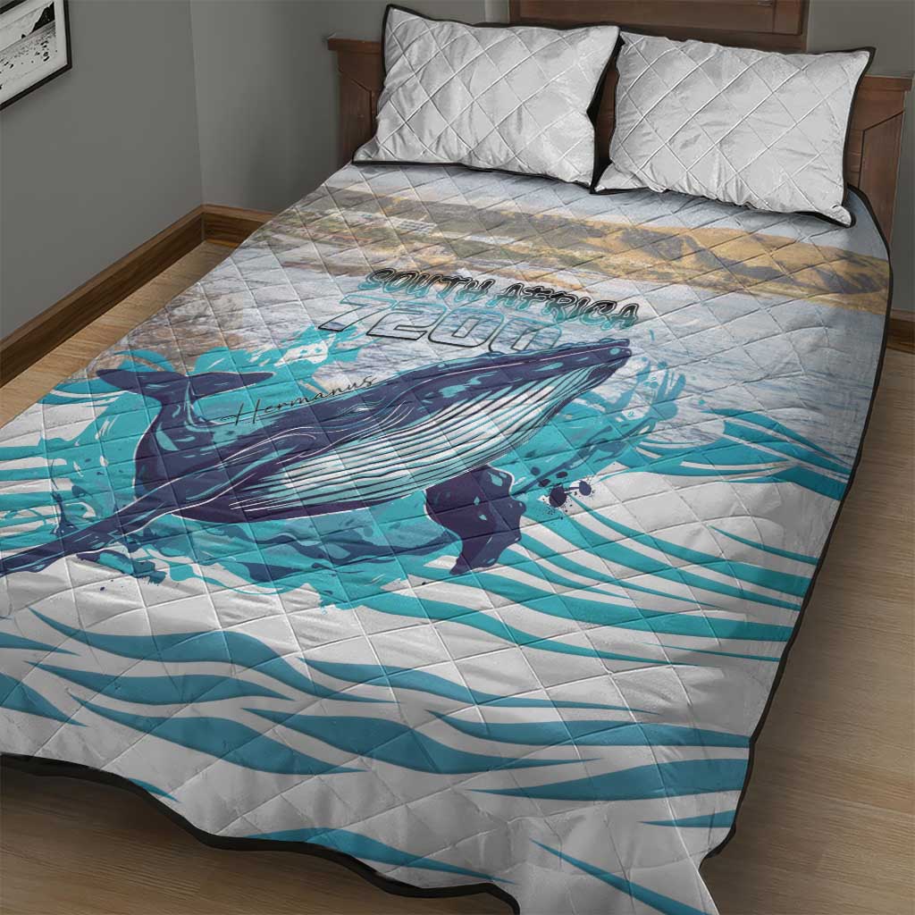 South Africa Whale Quilt Bed Set Hermanus Fest - Wonder Print Shop