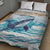 South Africa Whale Quilt Bed Set Hermanus Fest - Wonder Print Shop
