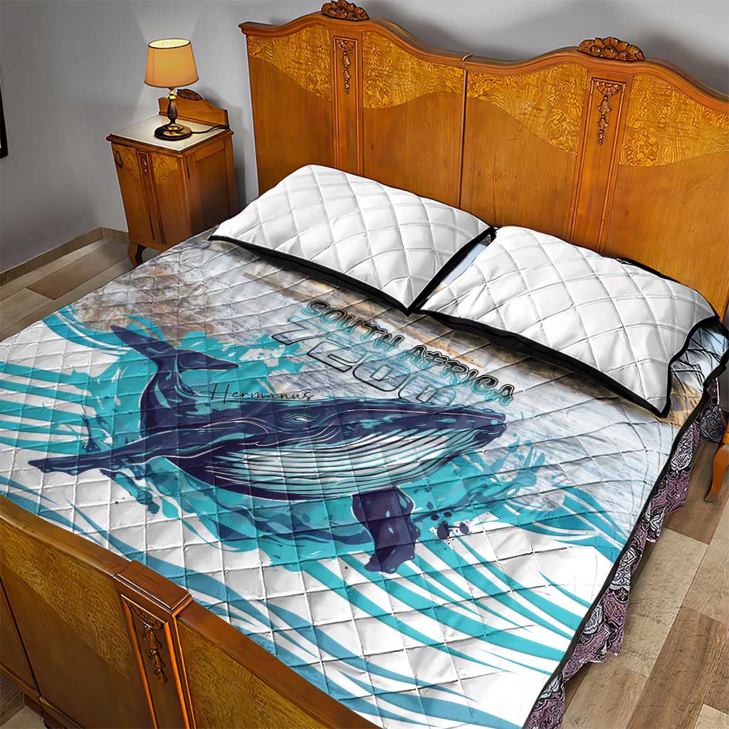 South Africa Whale Quilt Bed Set Hermanus Fest - Wonder Print Shop