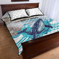South Africa Whale Quilt Bed Set Hermanus Fest - Wonder Print Shop