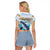 Personalized South Africa Whale Raglan Cropped T Shirt Hermanus Fest - Wonder Print Shop