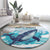 South Africa Whale Round Carpet Hermanus Fest - Wonder Print Shop