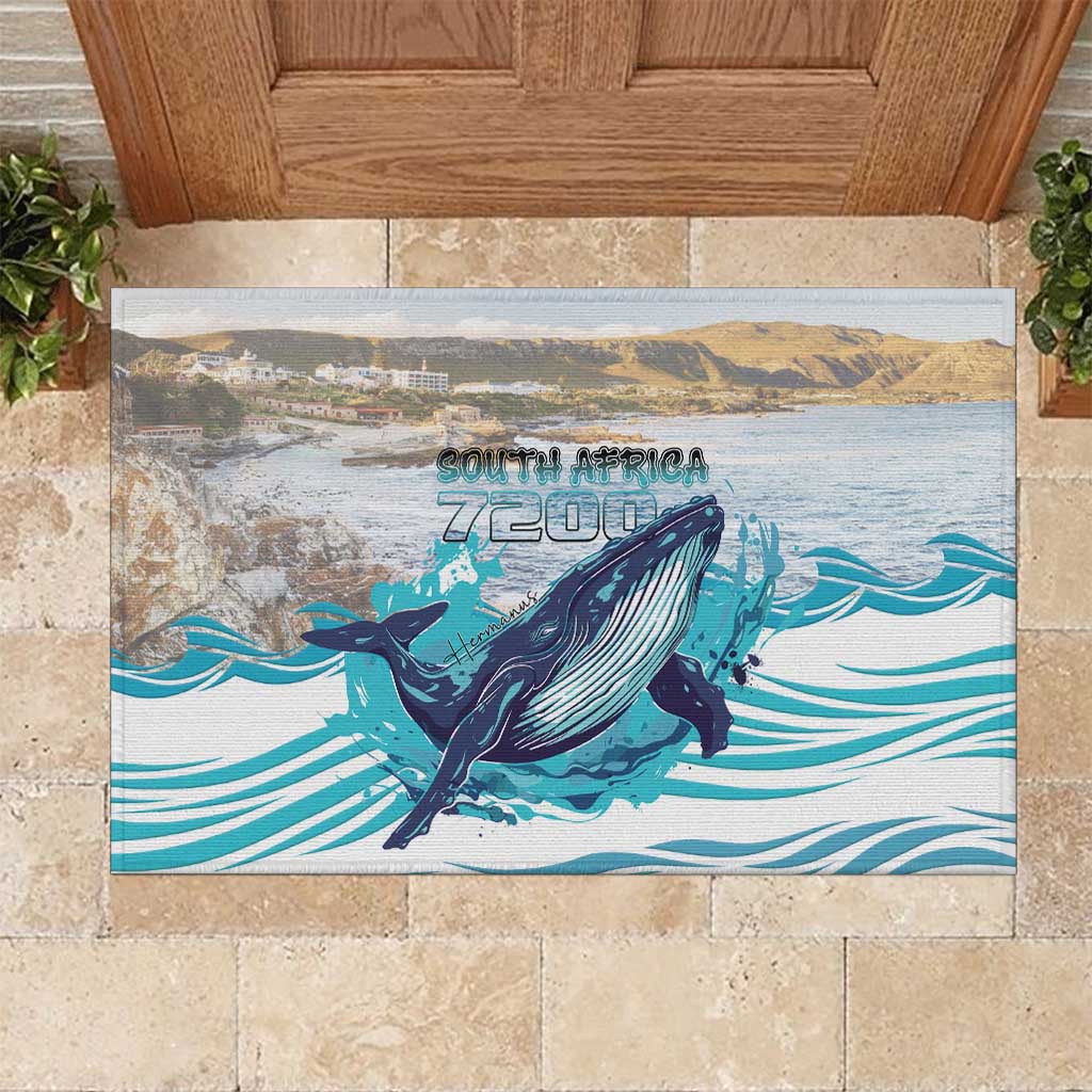 South Africa Whale Rubber Doormat Hermanus Fest - Wonder Print Shop