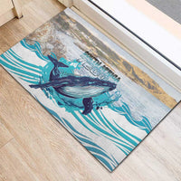 South Africa Whale Rubber Doormat Hermanus Fest - Wonder Print Shop