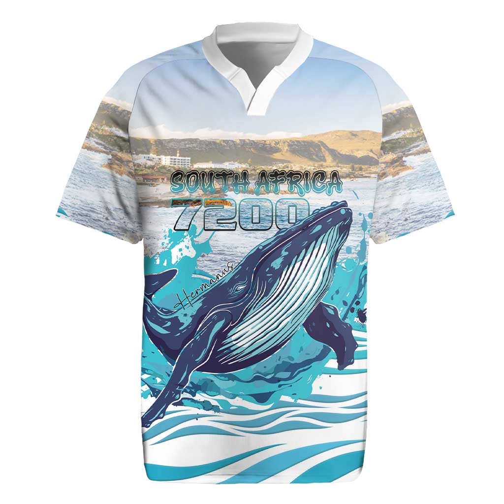 Personalized South Africa Whale Rugby Jersey Hermanus Fest - Wonder Print Shop