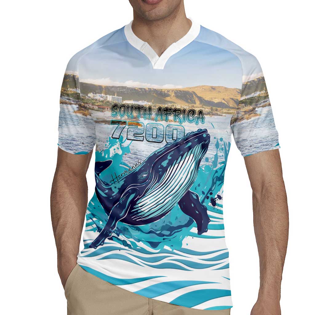 Personalized South Africa Whale Rugby Jersey Hermanus Fest - Wonder Print Shop