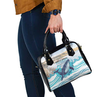 South Africa Whale Shoulder Handbag Hermanus Fest - Wonder Print Shop