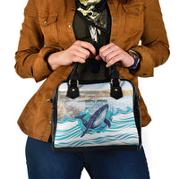 South Africa Whale Shoulder Handbag Hermanus Fest - Wonder Print Shop