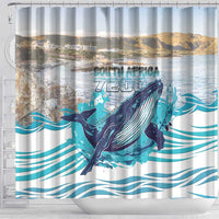 South Africa Whale Shower Curtain Hermanus Fest - Wonder Print Shop