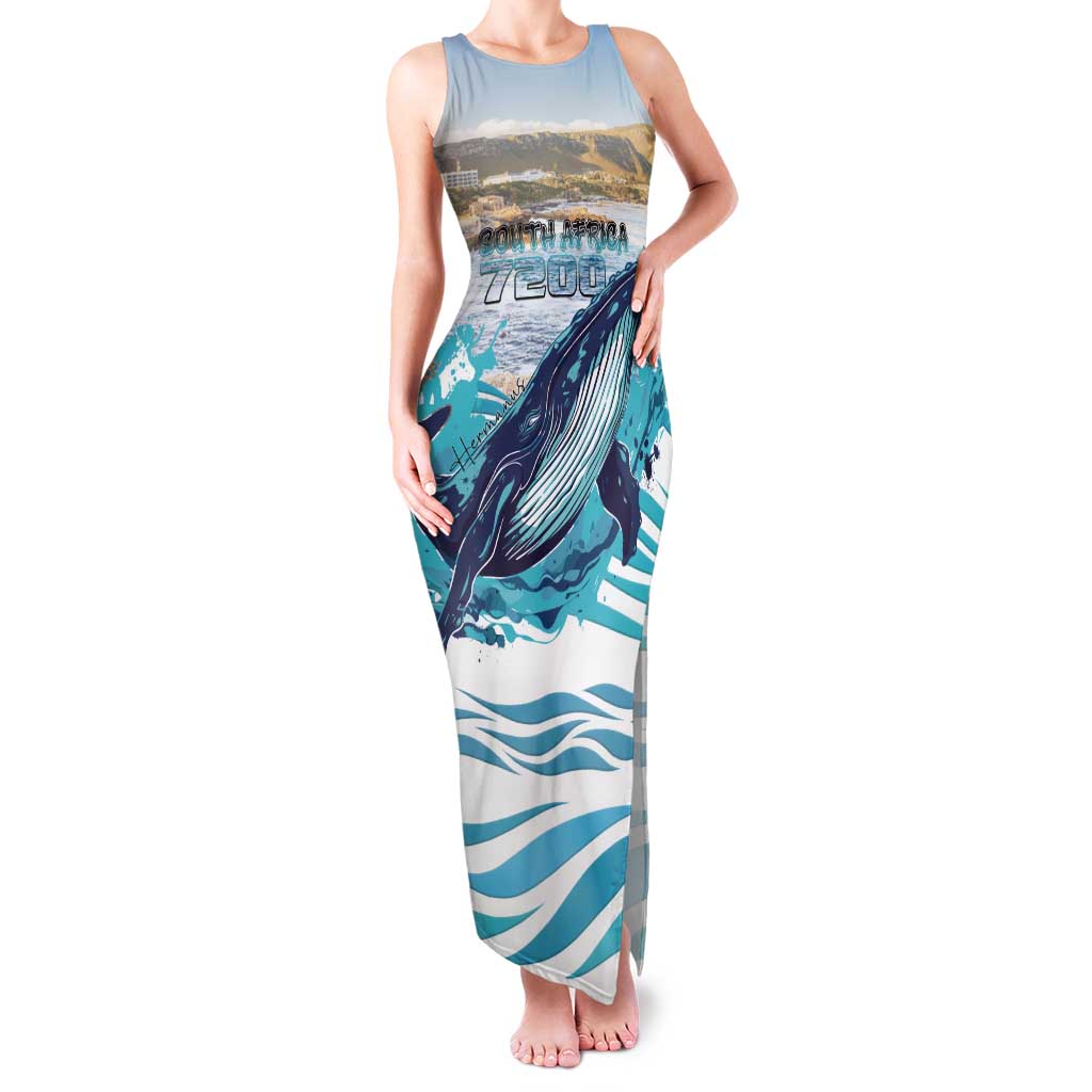 Personalized South Africa Whale Tank Maxi Dress Hermanus Fest - Wonder Print Shop