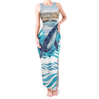 Personalized South Africa Whale Tank Maxi Dress Hermanus Fest - Wonder Print Shop