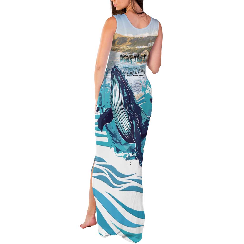 Personalized South Africa Whale Tank Maxi Dress Hermanus Fest - Wonder Print Shop
