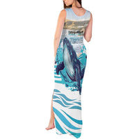Personalized South Africa Whale Tank Maxi Dress Hermanus Fest - Wonder Print Shop