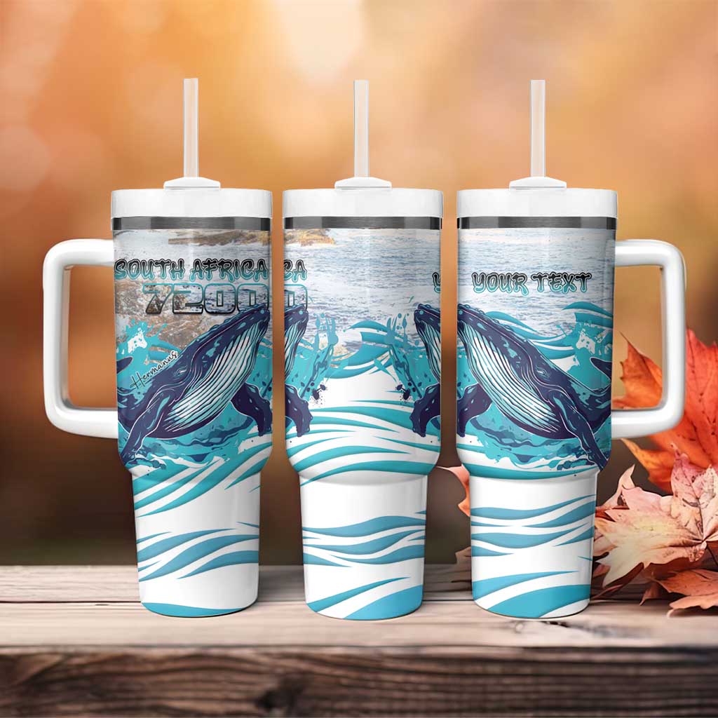Personalized South Africa Whale Tumbler With Handle Hermanus Fest - Wonder Print Shop