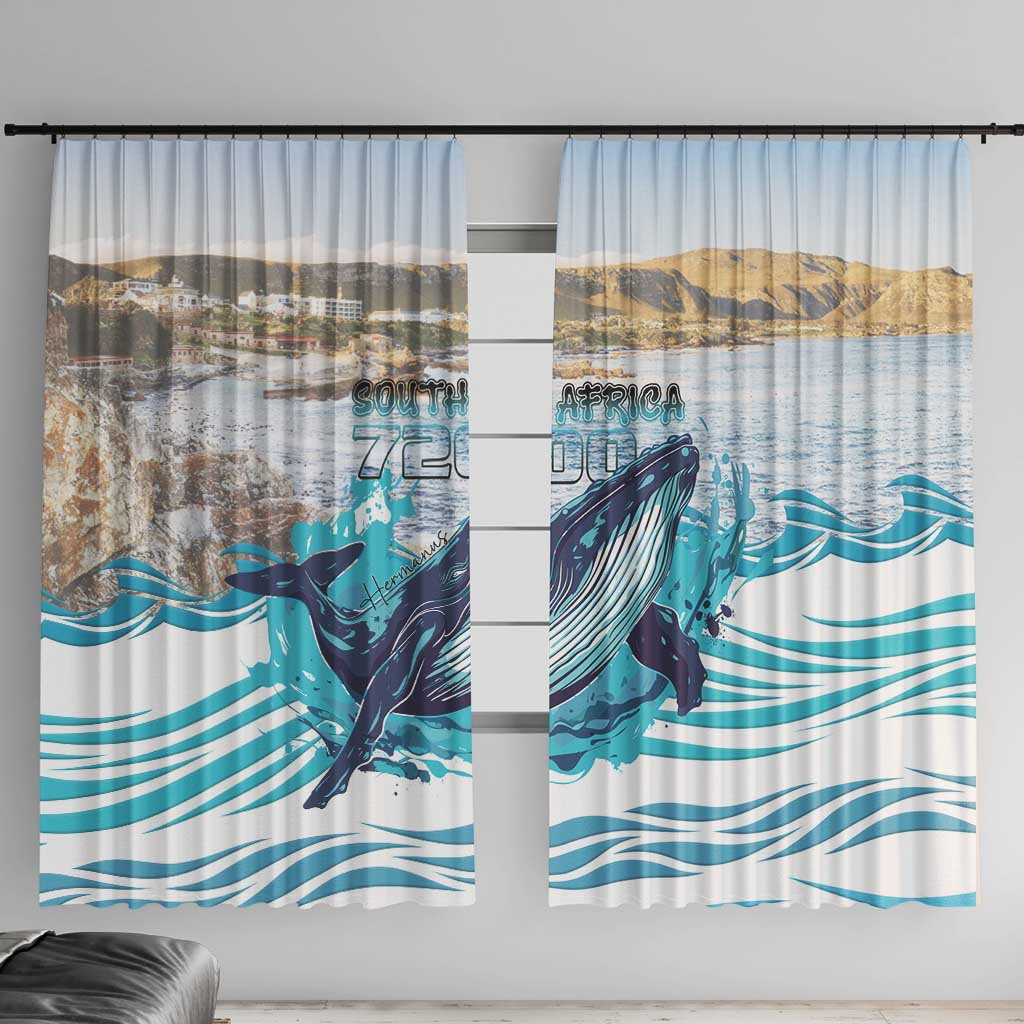 South Africa Whale Window Curtain Hermanus Fest - Wonder Print Shop