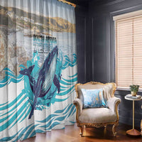 South Africa Whale Window Curtain Hermanus Fest - Wonder Print Shop