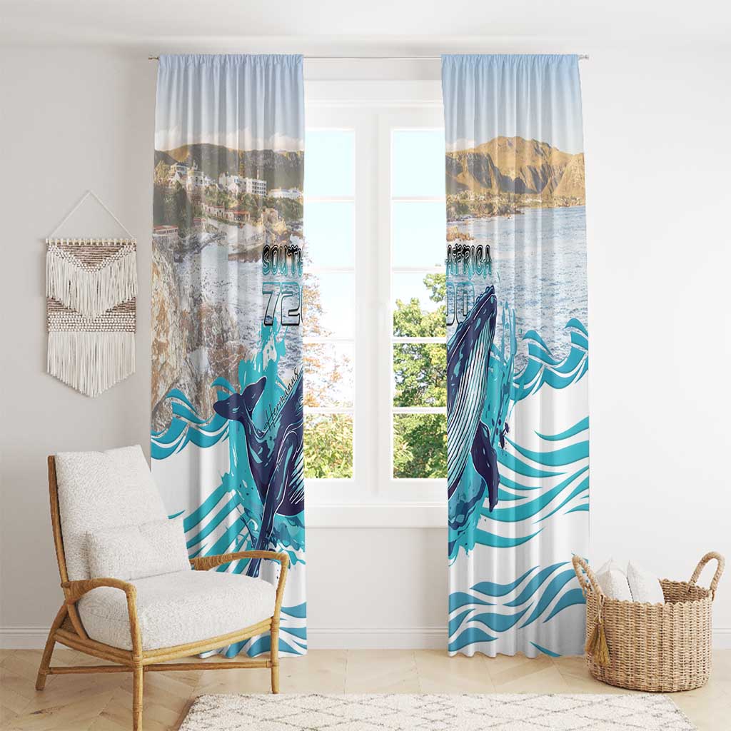 South Africa Whale Window Curtain Hermanus Fest - Wonder Print Shop