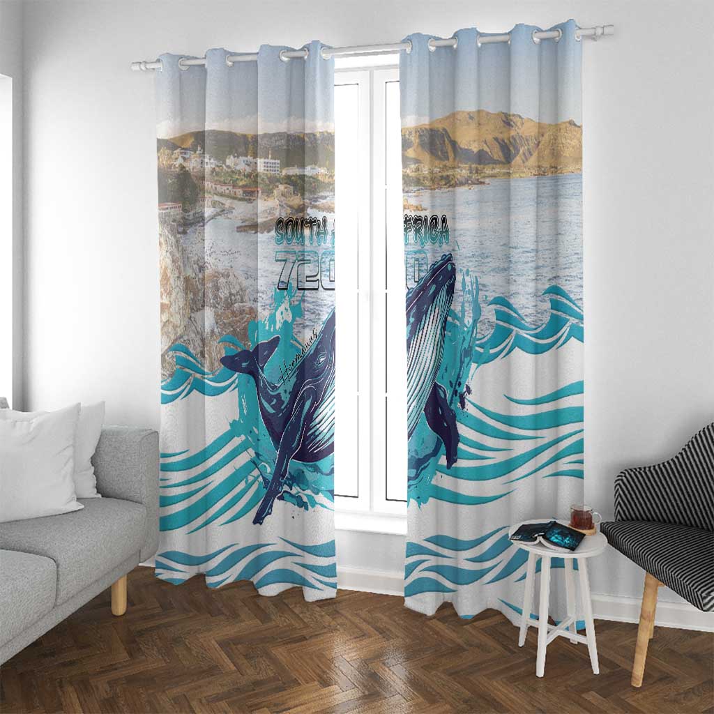South Africa Whale Window Curtain Hermanus Fest - Wonder Print Shop