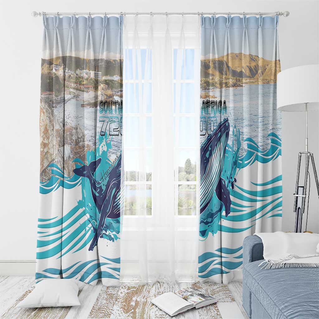 South Africa Whale Window Curtain Hermanus Fest - Wonder Print Shop