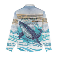 Personalized South Africa Whale Women Casual Shirt Hermanus Fest - Wonder Print Shop