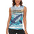 Personalized South Africa Whale Women Sleeveless Polo Shirt Hermanus Fest - Wonder Print Shop