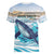 Personalized South Africa Whale Women V-Neck T-Shirt Hermanus Fest - Wonder Print Shop