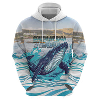 Personalized South Africa Whale Zip Hoodie Hermanus Fest - Wonder Print Shop