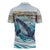 Personalized South Africa Whale Zipper Polo Shirt Hermanus Fest - Wonder Print Shop
