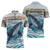 Personalized South Africa Whale Zipper Polo Shirt Hermanus Fest - Wonder Print Shop