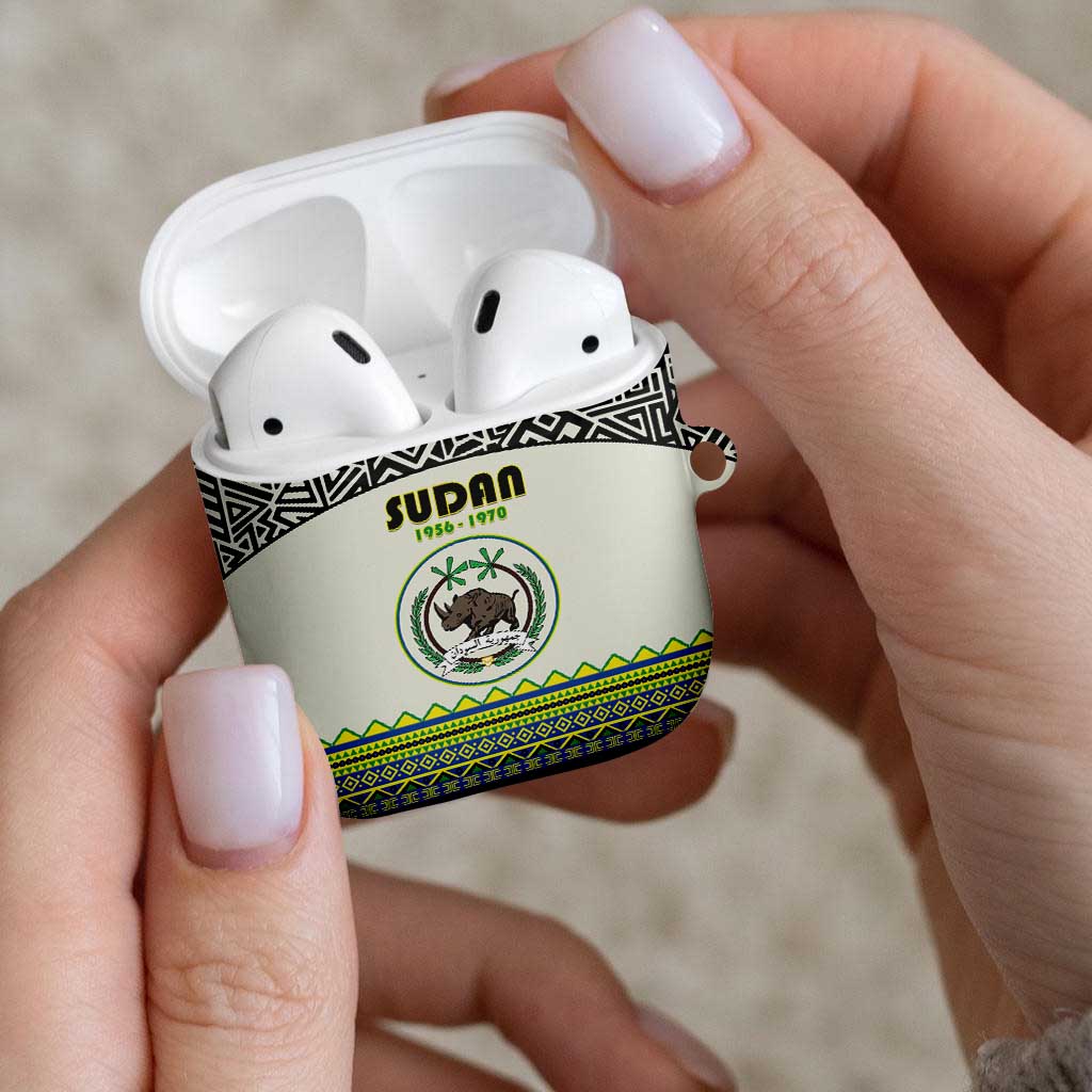 Sudan 1956-1970 AirPods Case With African Pattern - Wonder Print Shop