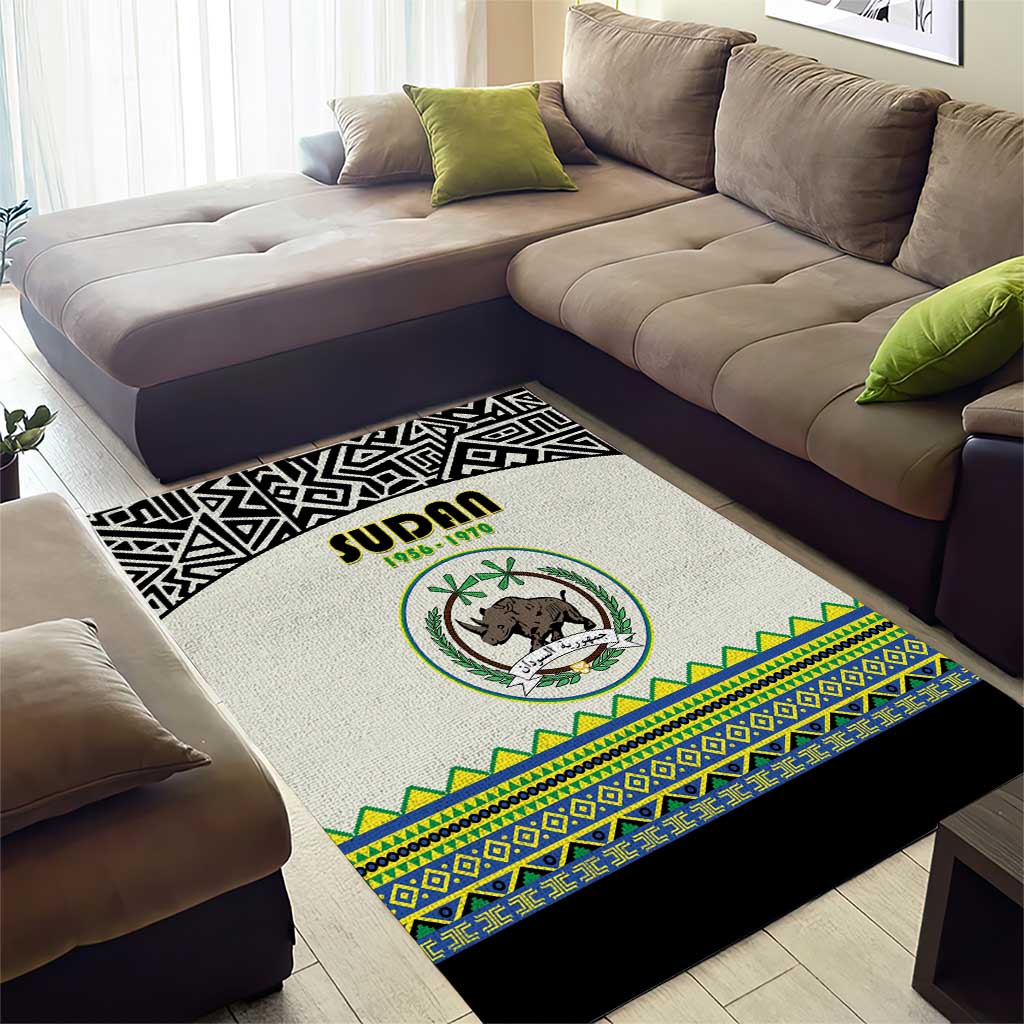 Sudan 1956-1970 Area Rug With African Pattern - Wonder Print Shop