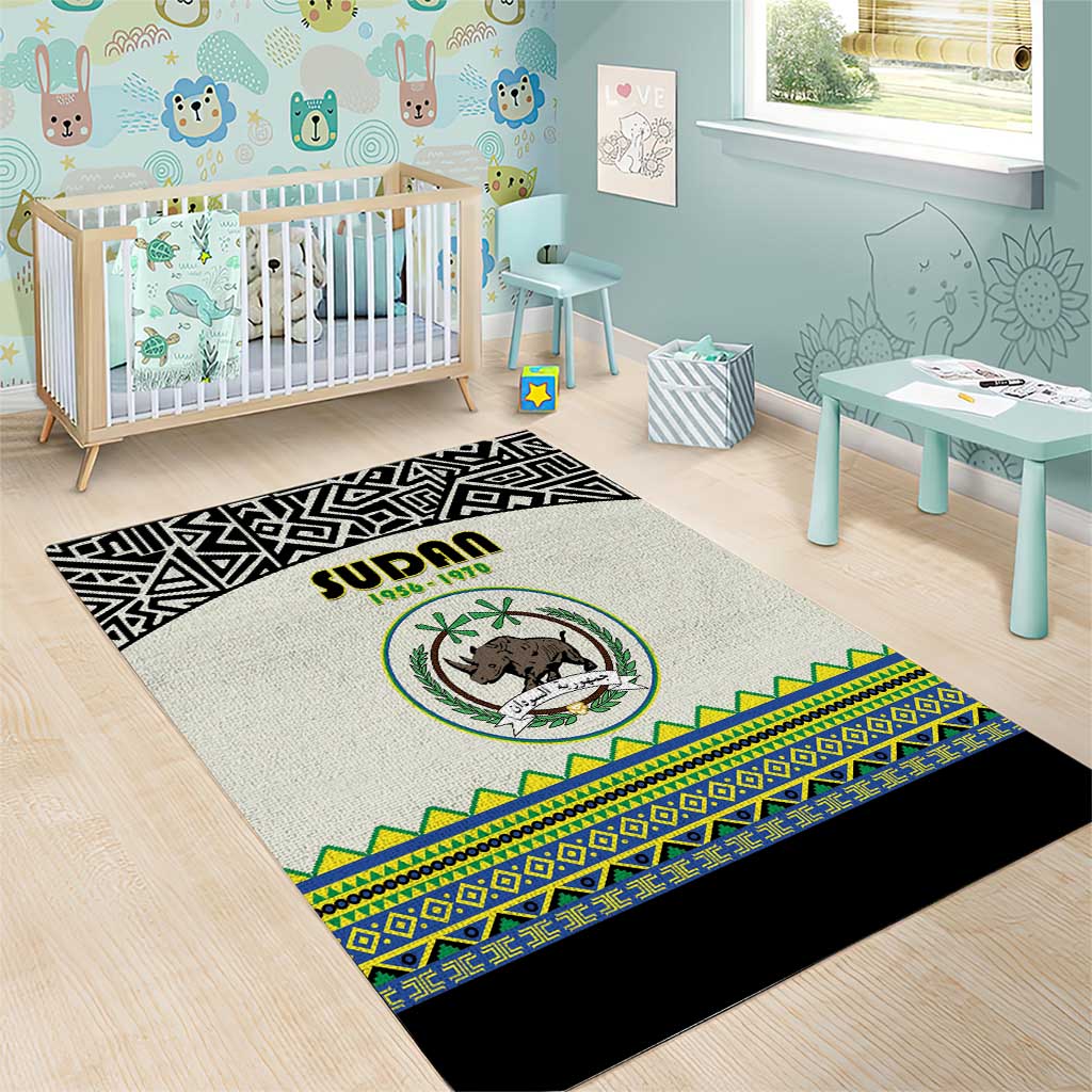 Sudan 1956-1970 Area Rug With African Pattern - Wonder Print Shop