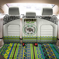 Sudan 1956-1970 Back Car Seat Cover With African Pattern - Wonder Print Shop