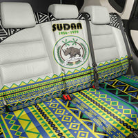 Sudan 1956-1970 Back Car Seat Cover With African Pattern - Wonder Print Shop
