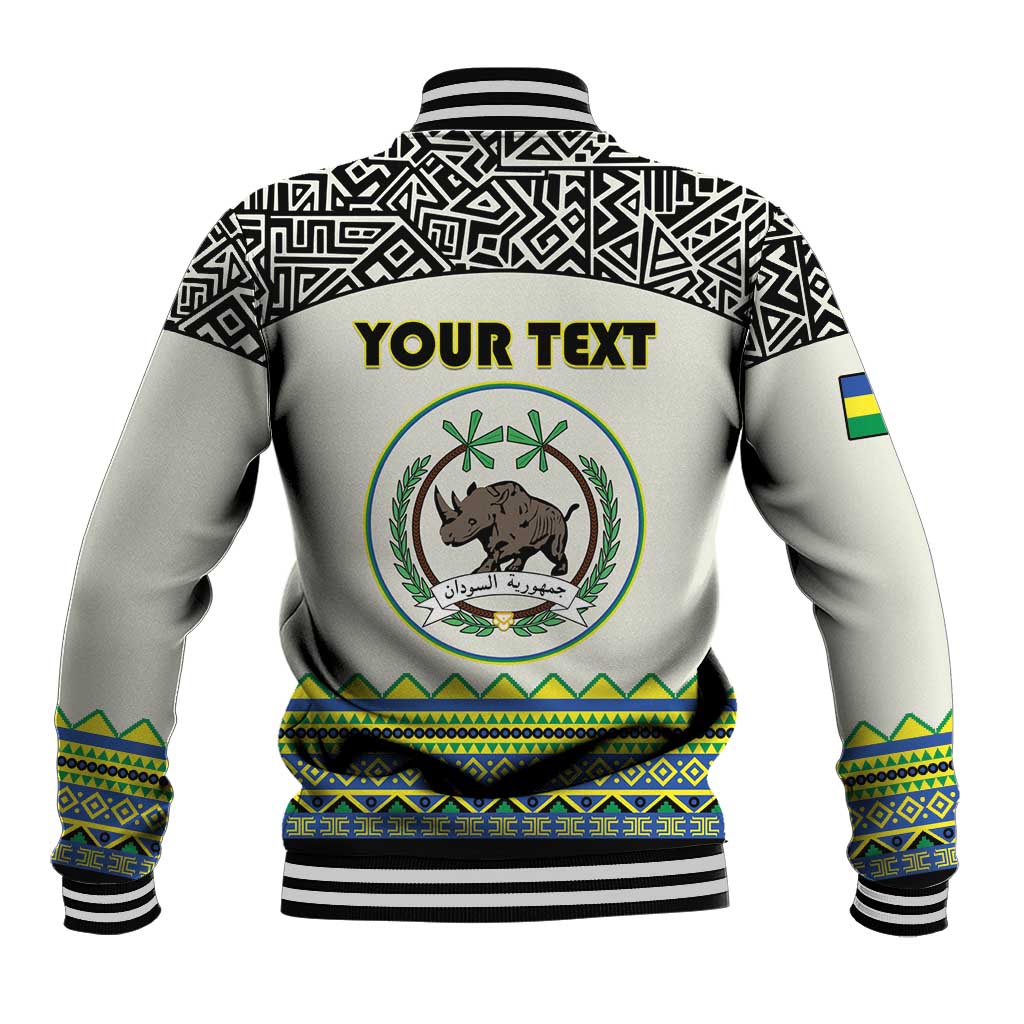 Personalized Sudan 1956-1970 Baseball Jacket With African Pattern - Wonder Print Shop