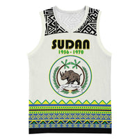 Personalized Sudan 1956-1970 Basketball Jersey With African Pattern - Wonder Print Shop