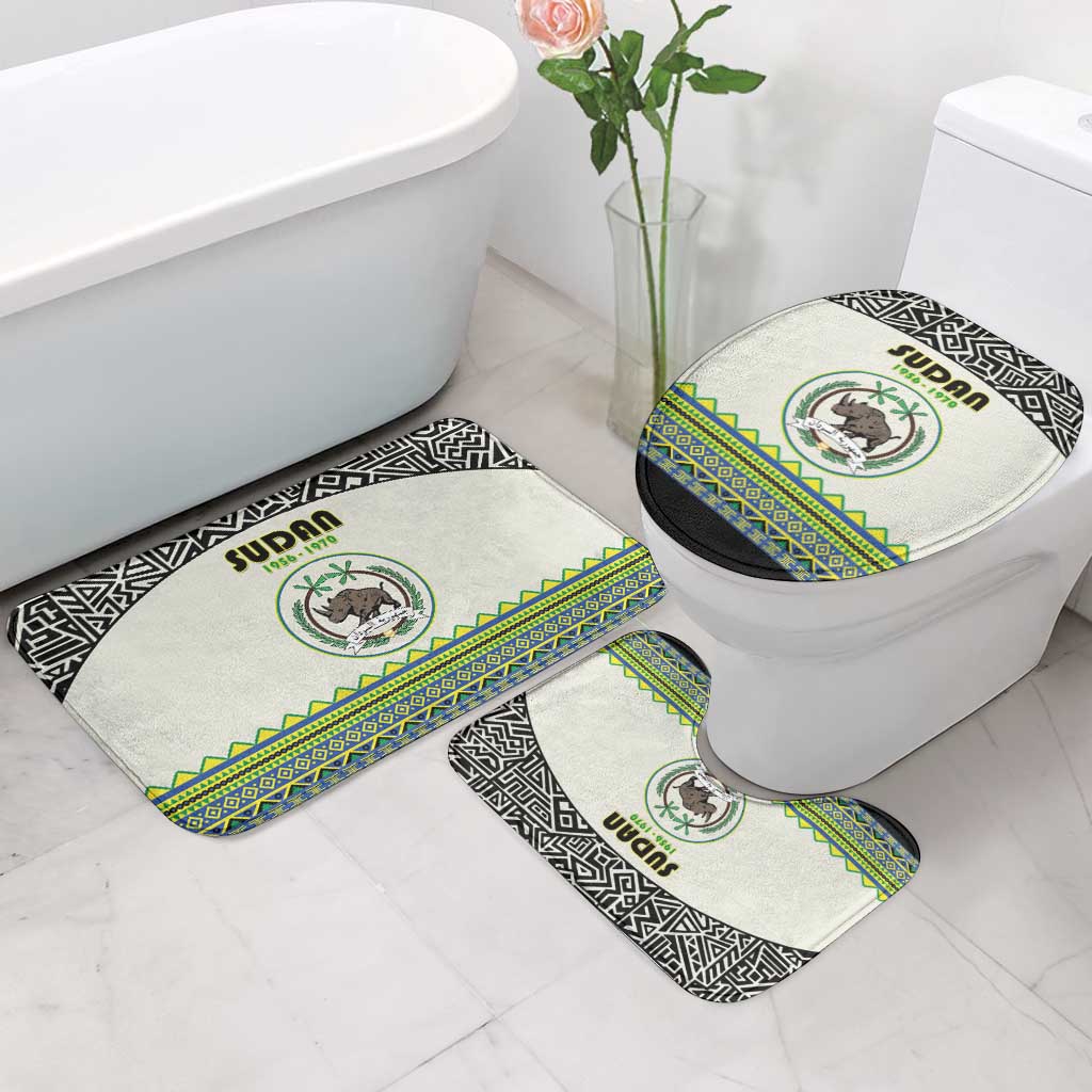 Sudan 1956-1970 Bathroom Set With African Pattern - Wonder Print Shop