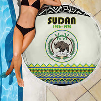Sudan 1956-1970 Beach Blanket With African Pattern - Wonder Print Shop