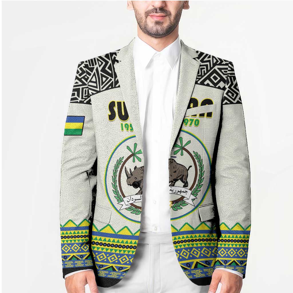 Personalized Sudan 1956-1970 Blazer With African Pattern - Wonder Print Shop