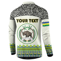 Personalized Sudan 1956-1970 Button Sweatshirt With African Pattern - Wonder Print Shop