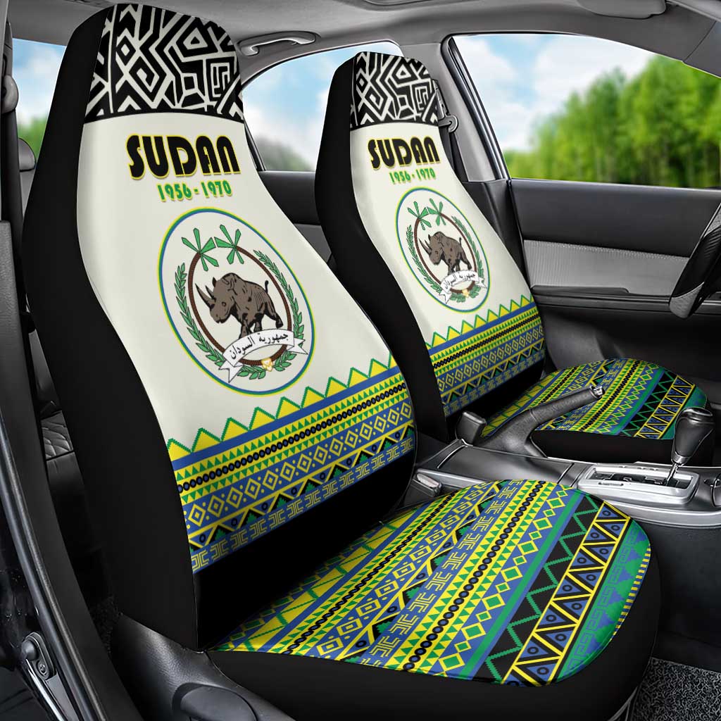 Sudan 1956-1970 Car Seat Cover With African Pattern - Wonder Print Shop