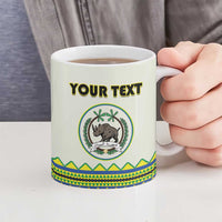 Personalized Sudan 1956-1970 Ceramic Mug With African Pattern - Wonder Print Shop