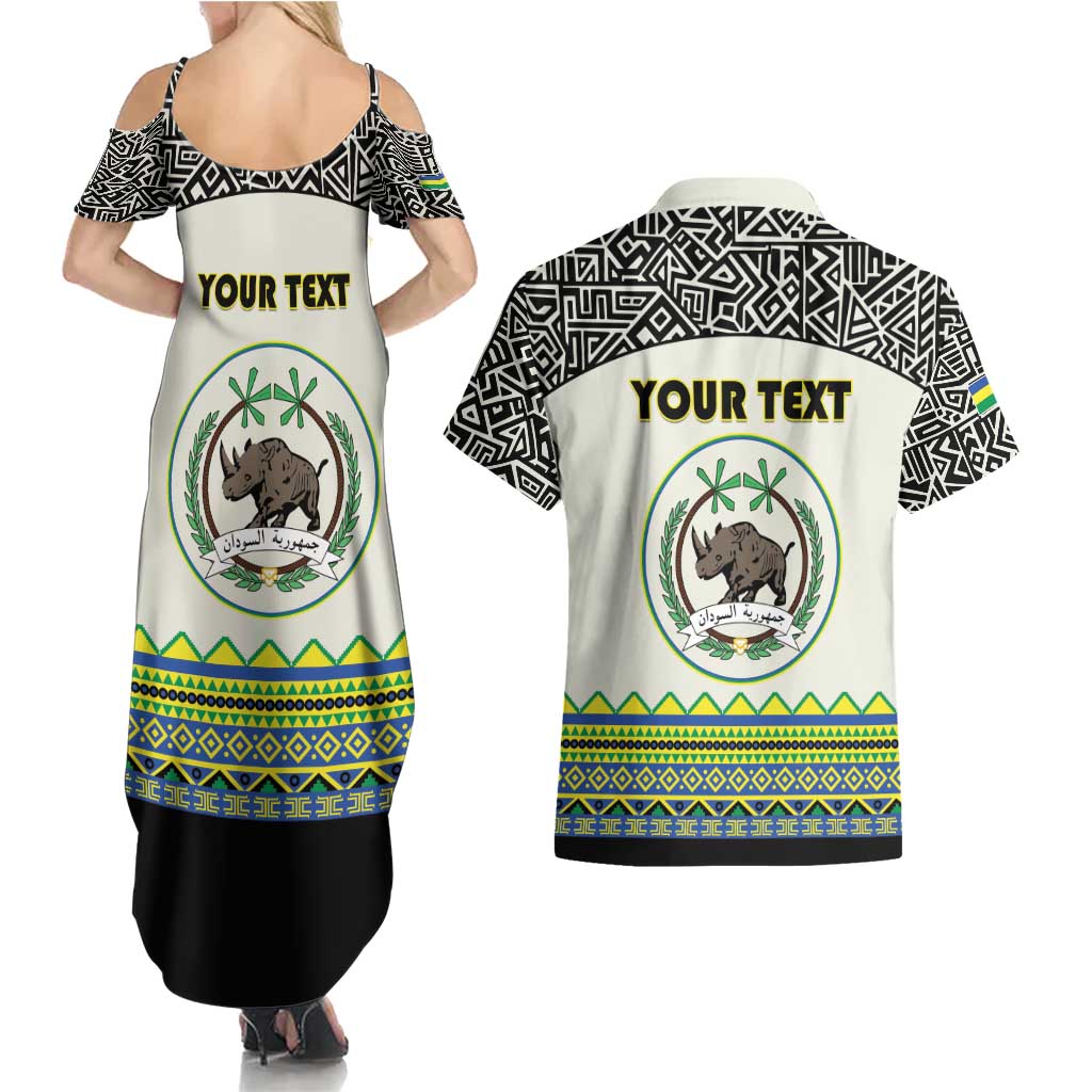Personalized Sudan 1956-1970 Couples Matching Summer Maxi Dress and Hawaiian Shirt With African Pattern - Wonder Print Shop