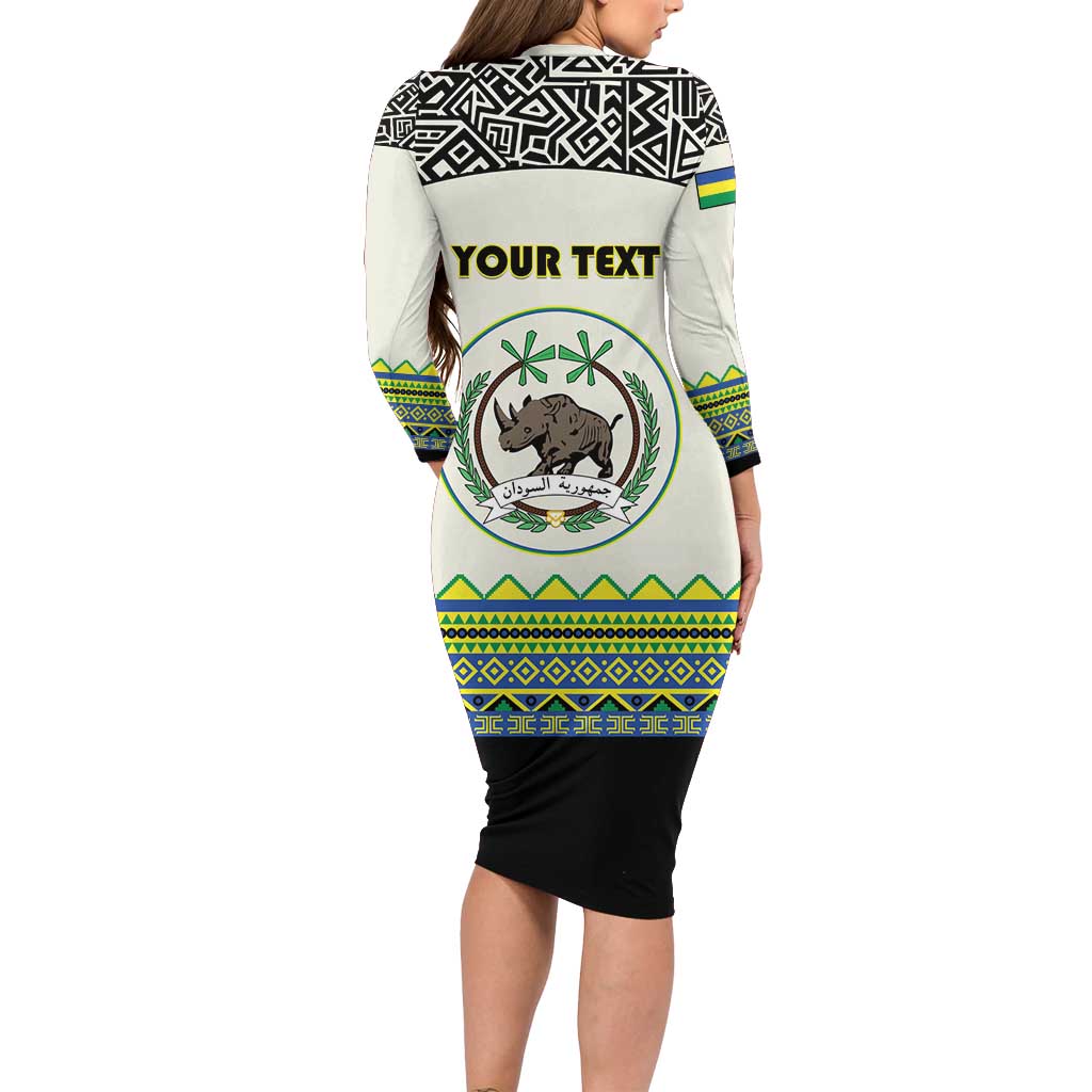 Personalized Sudan 1956-1970 Family Matching Long Sleeve Bodycon Dress and Hawaiian Shirt With African Pattern - Wonder Print Shop