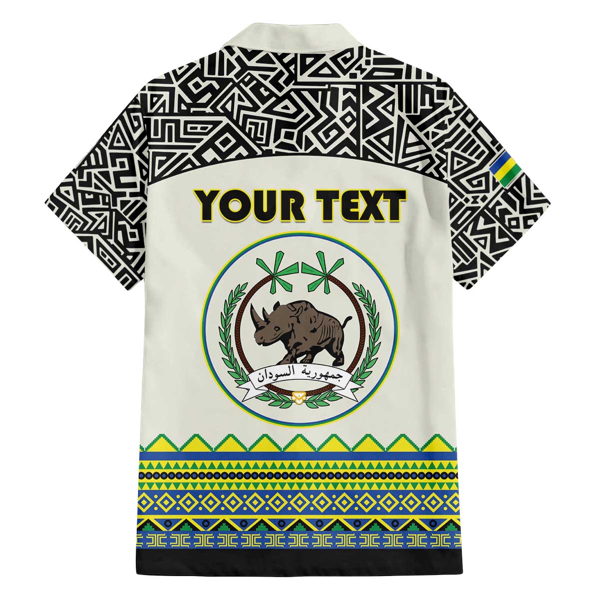 Personalized Sudan 1956-1970 Family Matching Off The Shoulder Long Sleeve Dress and Hawaiian Shirt With African Pattern - Wonder Print Shop